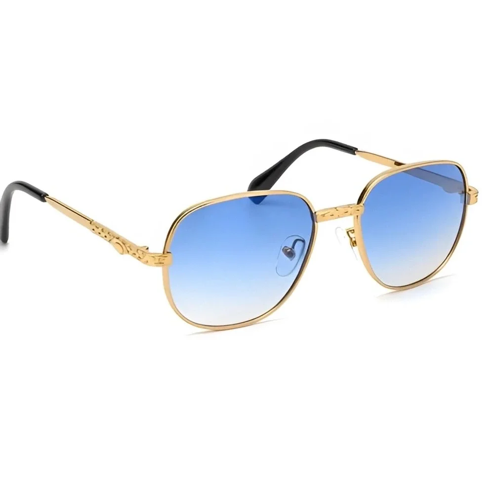 Mens‎ Pilot Sunglasses Designer Fashion Shades Retro Eyewear Round Classic Chic